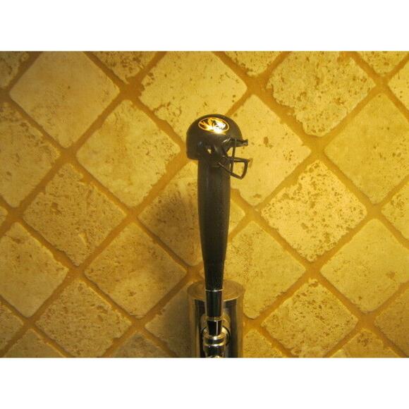 NCAA Missouri Tigers Tap Handle NCAA Football Beer Keg Black Wood Kegerator - Picture 2 of 3